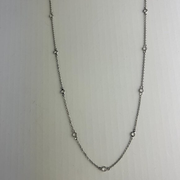 NORDSTROM RACK Endless Cubic Zirconia stationery Necklaces NWOT - Picture 5 of 6